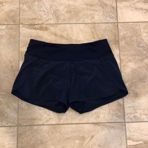 Women's Lululemon Run Times Short II - 4" inseam - Navy - Size 4